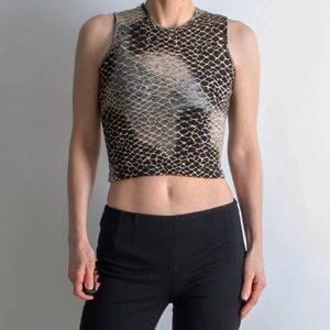 Vintage 00’s Giraffe Print Tank
